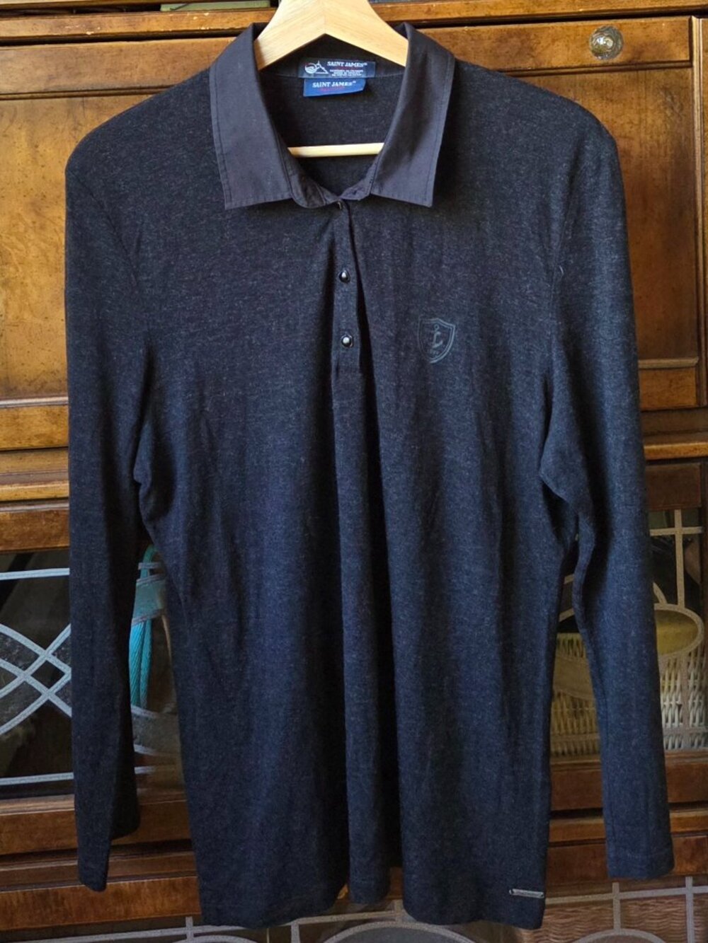Iconic Saint James Long Sleeve Polo / Pullover Sweater Shirt